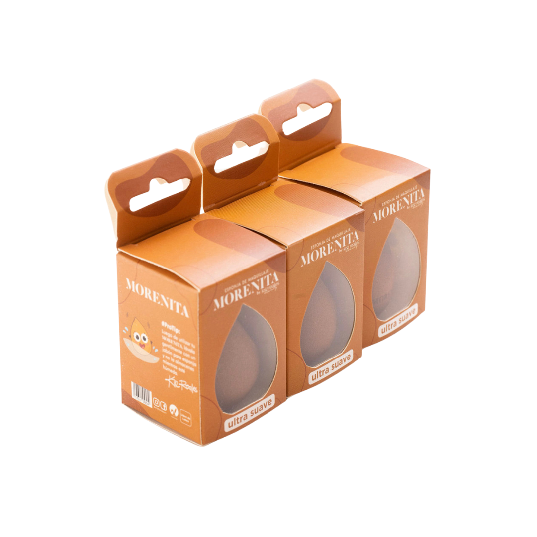 3 x MORENITA Esponja de Maquillaje