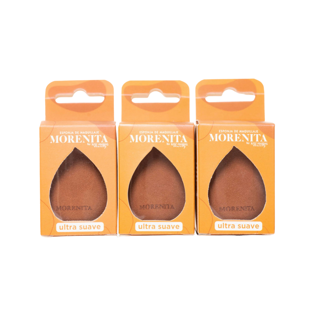 3 x MORENITA Esponja de Maquillaje